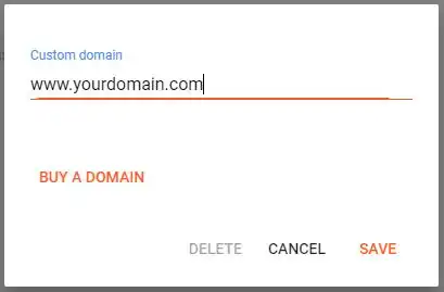  Pointing CName to custom domain name